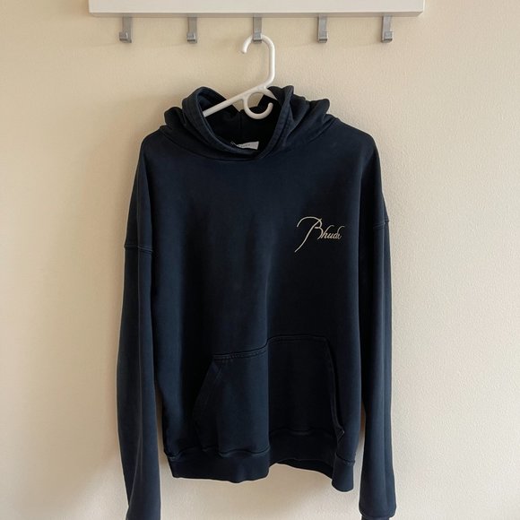 Rhude SSENSE Exclusive Black Script Hoodie - Picture 2 of 3